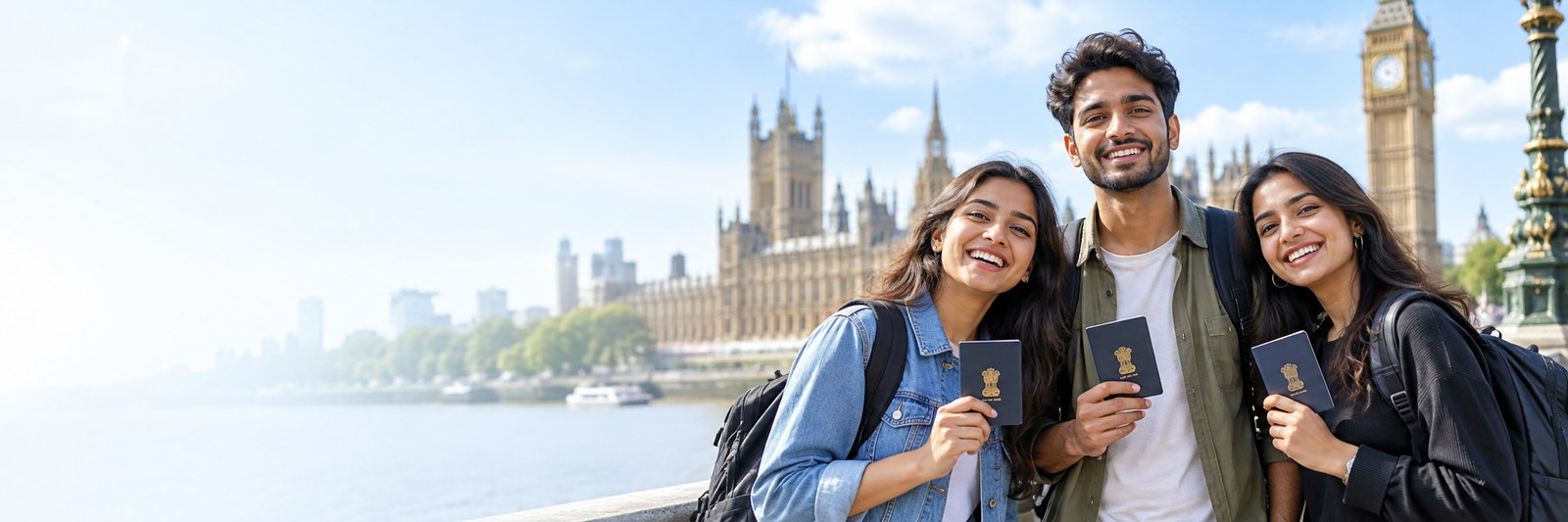 Illustration of travellers celebrating new opportunities